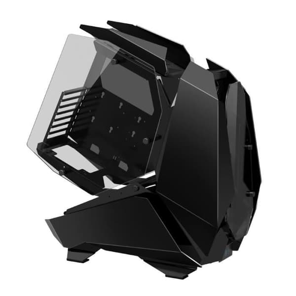 JONSBO MOD5 Svart PC-fodral - ATX, PS2 - 3x3,5'', 3x2,5'' - 3x120mm - Flerfärgad belysning