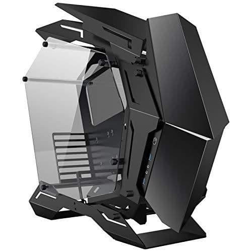 JONSBO MOD3 BIG-TOWER SHOWCASE, HÄRDAT GLAS - SCHWARZ NOIR MOD3 BLA Svart