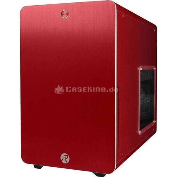 HTPC-chassi - RAIJINTEK - STYX - Micro-ATX - Röd Fönster - Kompakt Chassi Röd