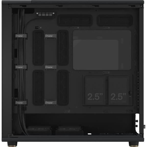 PC-fodral - FRACTAL DESIGN - North XL Charcoal Black TG Dark - FD-C-NOR1X-02 - E-ATX - Elegant design av trä och legeringar