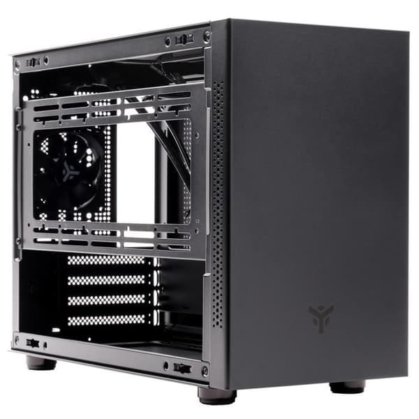 ITEK Evoke Micro ATX Mini Tower Case - Svart - Micro ATX Format - Tower Chassi