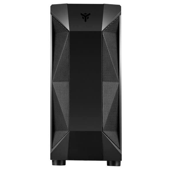 iTek Rock Evo RGB ATX Mid Tower-fodral med glaspanel (svart)