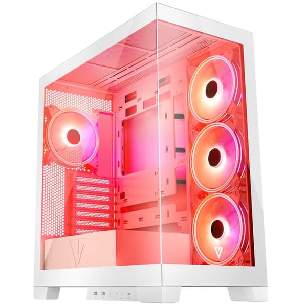 MODECOM Volcano SPACE APEX ARGB MIDI USB 3.0 X 2 CYPE-C hvid