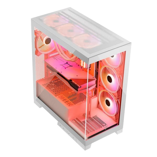 MODECOM Volcano SPACE APEX ARGB MIDI USB 3.0 X 2 CYPE-C hvid