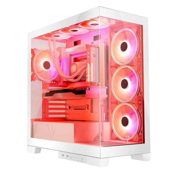 MODECOM Volcano SPACE APEX ARGB MIDI USB 3.0 X 2 CYPE-C hvid