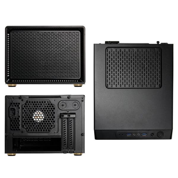 Kolink Satellite Mini-ITX/Micro-ATX-fodral - Svart - 4 interna fack - 2 x USB 3.0