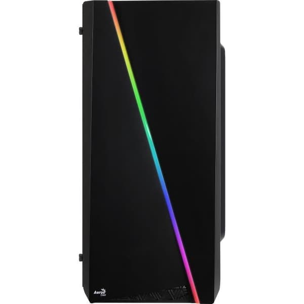 AEROCOOL Cyclon Mini PC CASE - RGB Mini Tower - Svart - Plexiglas - Micro ATX Format (ACCS-PV12012.11)