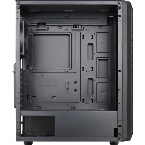 Mid-Tower ATX PC-fodral med Aerocool Beam v1 RGB glaspaneler - svart - TU