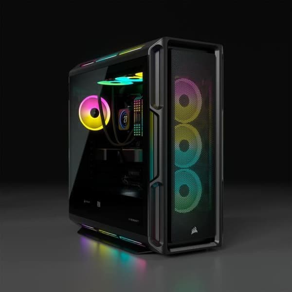 CORSAIR iCUE 5000T RGB ATX Mid-Tower PC-fodral - Svart (CC-9011230-WW)