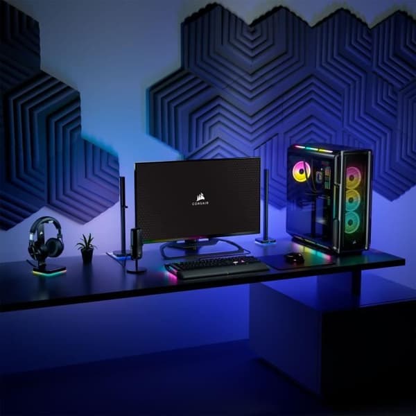 CORSAIR iCUE 5000T RGB ATX Mid-Tower PC-fodral - Svart (CC-9011230-WW)