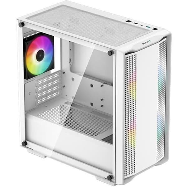 PC-fodral utan strömförsörjning - DEEPCOOL CC360 ARGB (Vit) - Minitorn - Micro-ATX-format