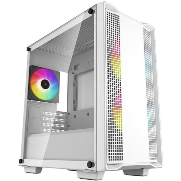 PC-fodral utan strömförsörjning - DEEPCOOL CC360 ARGB (Vit) - Minitorn - Micro-ATX-format Vit