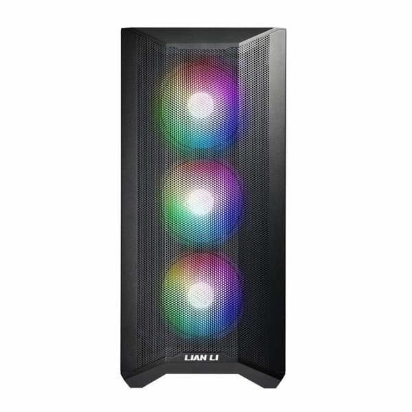 Lian Li LANCOOL II Mesh C RGB PC-fodral - Svart - Midi tower - 3 LED-fläktar - Dammfilter