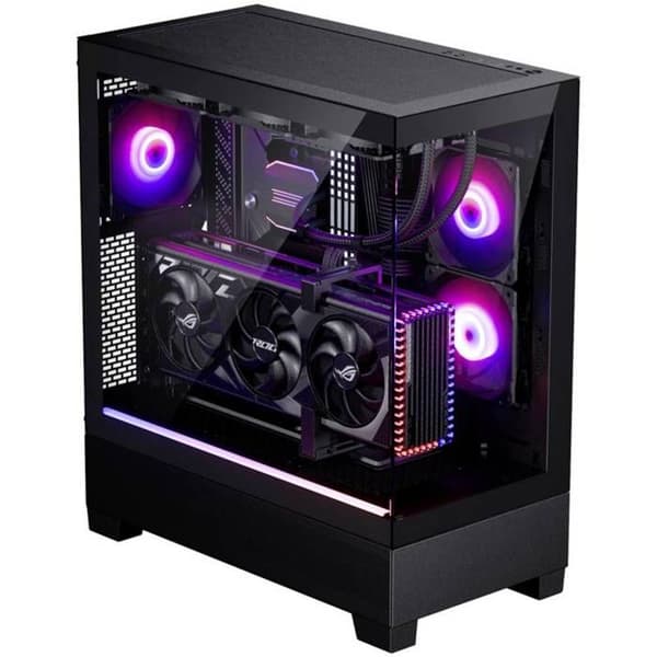 Phanteks Midi Tower Phanteks XT View Fönster i härdat glas, D-RGB - schwarz Gaming-fodral, Fodral, PC-fodral svart