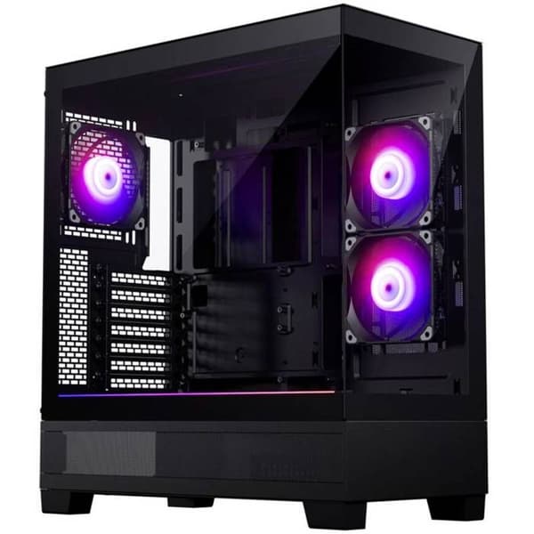 Phanteks Midi Tower Phanteks XT View Fönster i härdat glas, D-RGB - schwarz Gaming-fodral, Fodral, PC-fodral svart Svart