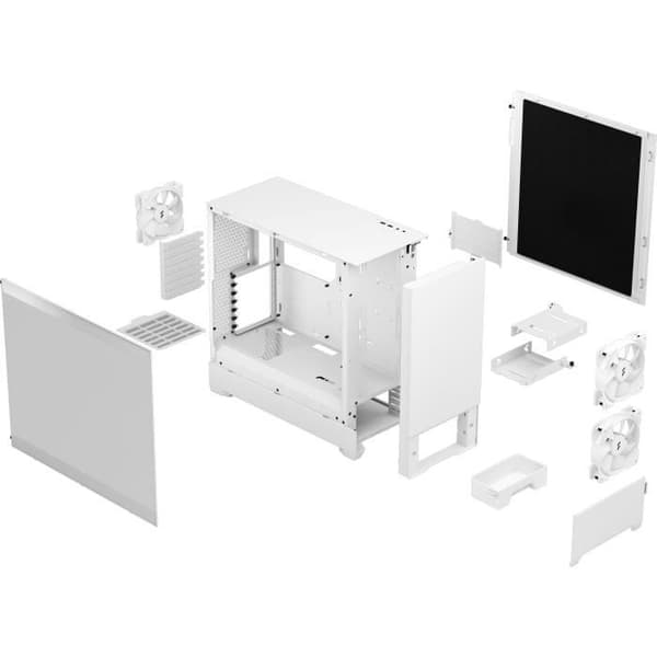 PC-fodral - FRACTAL DESIGN - Pop Silent White TG - Vit (FD-C-POS1A-04)