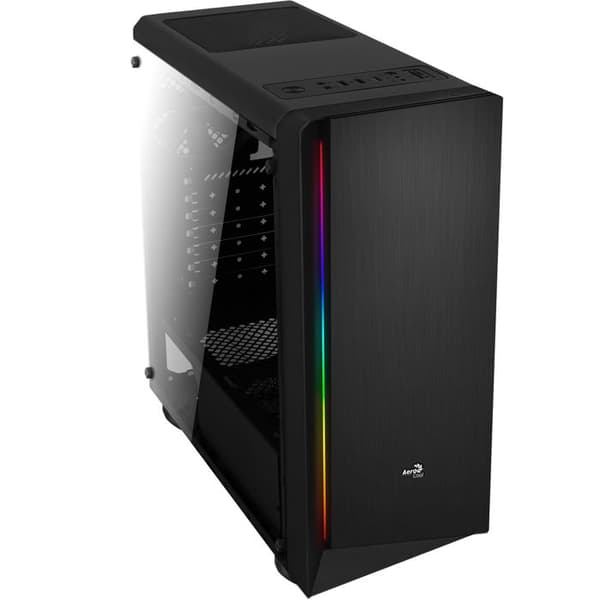 Midi-tornlåda - Aerocool - RIFT - Svart - SPCC - RGB-belysning - 120 mm fläktar