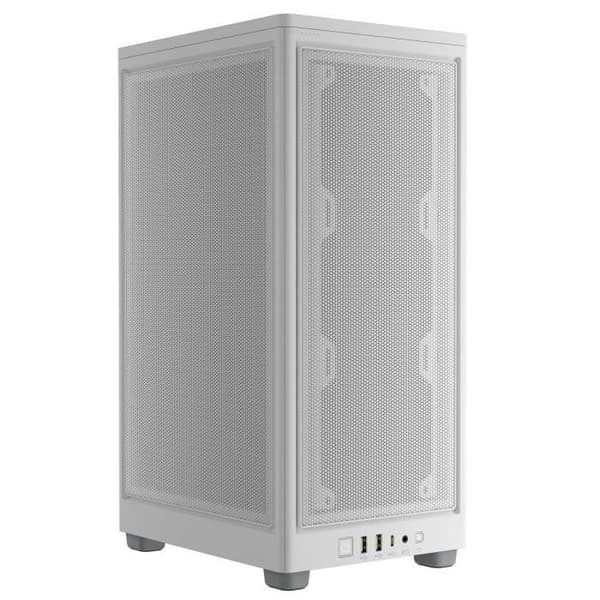 PC-fodral - CORSAIR - iCUE 2000D Airflow - Mini ITX - Stålpaneler - AF120 SLIM fläkt ingår - Vit - (CC-9011245-WW) Vit