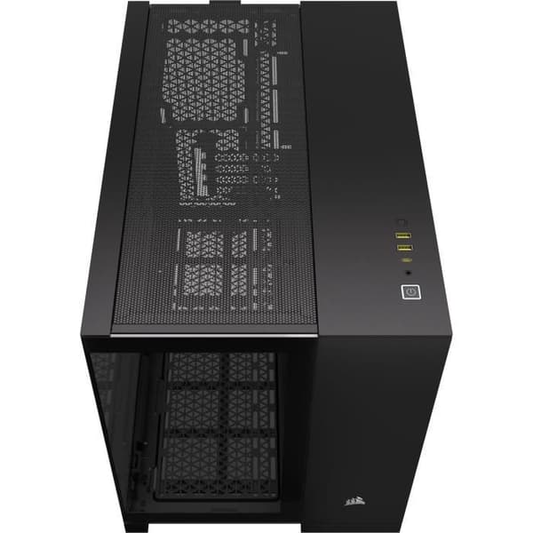 PC-fodral - CORSAIR - 2500X härdat glas Micro ATX Dual Chamber - Svart