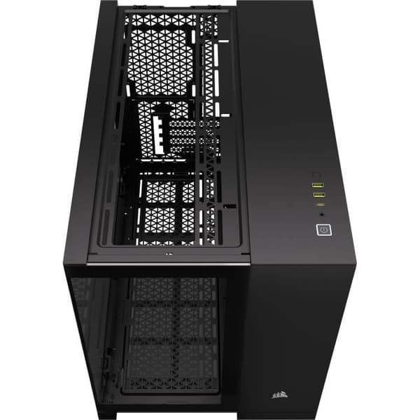 PC-fodral - CORSAIR - 2500X härdat glas Micro ATX Dual Chamber - Svart