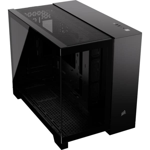 PC-fodral - CORSAIR - 2500X härdat glas Micro ATX Dual Chamber - Svart
