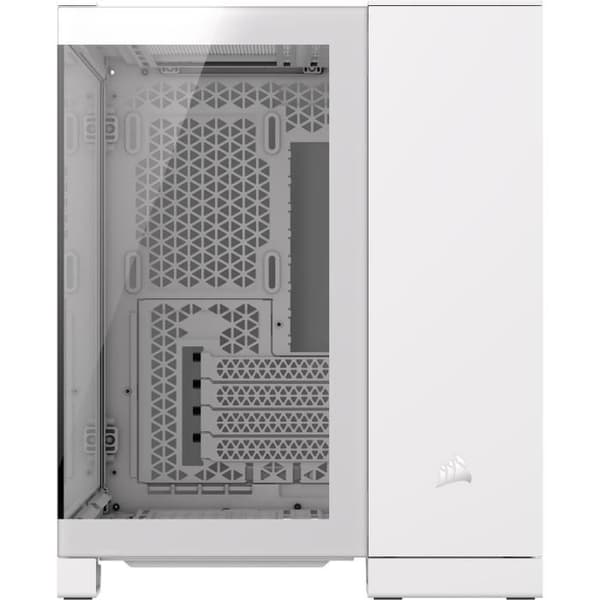 PC-fodral - CORSAIR - 2500X härdat glas Micro ATX Dual Chamber - Vit