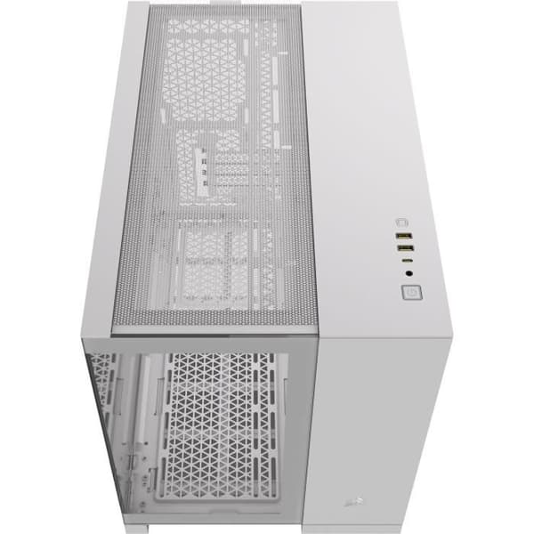 PC-fodral - CORSAIR - 2500X härdat glas Micro ATX Dual Chamber - Vit