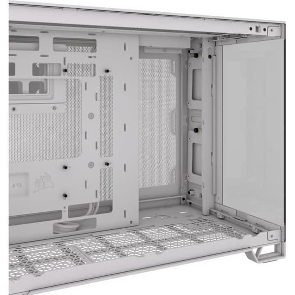 PC-fodral - CORSAIR - 2500X härdat glas Micro ATX Dual Chamber - Vit