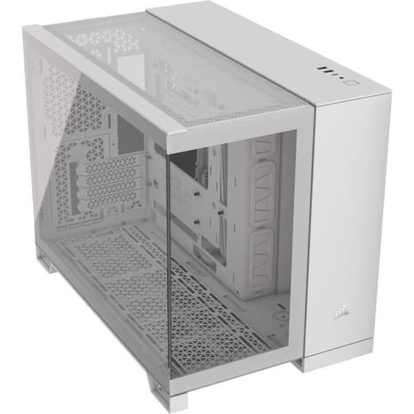 PC-fodral - CORSAIR - 2500X härdat glas Micro ATX Dual Chamber - Vit