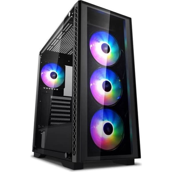 DEEPCOOL MATREXX 50 ADD-RGB 4F Mid Tower PC-fodral - Svart - E-ATX-format Svart