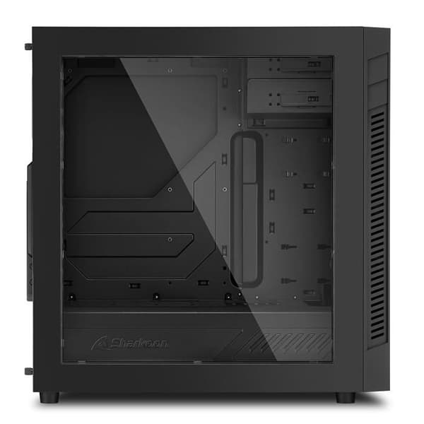 Sharkoon S25-W Midi Tower ATX PC-fodral - 5 interna fack - Vattenkylningsportar