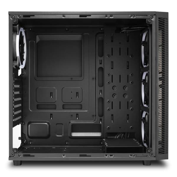 Midi-torn - Sharkoon - TG4 - Härdat glas - RGB-belysning - 3 stycken 120 mm fläktar