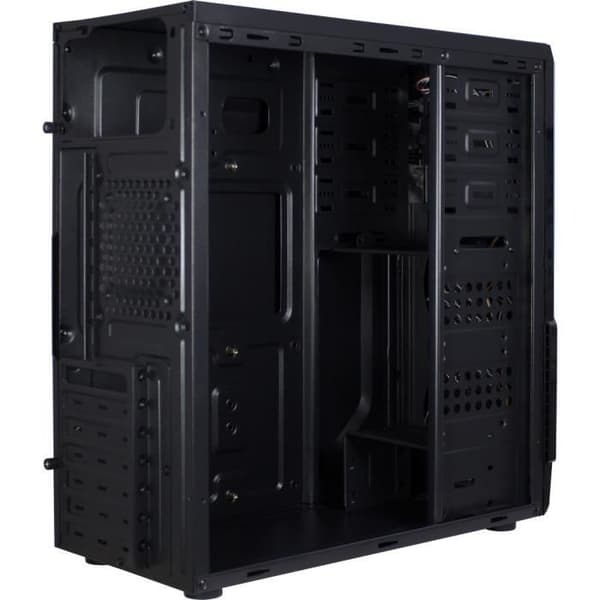 Inter-Tech B-42 PC-fodral - Svart - ATX/Micro-ATX - 5 interna fack - 120/140 mm fläktar