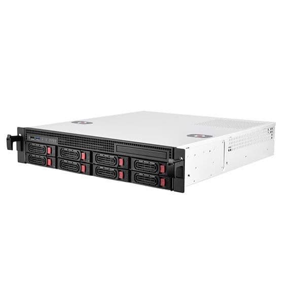 SilverStone SST-RM21-308 - 2U rackmonterad serverchassi, stöder 8x SAS - SATA och en 6Gb - s SFF-8087 mini-SAS