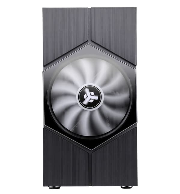 Mini Tower PC Chassi Micro ATX - ITek - Vortex RGB - Glaspanel - Vit - One Size