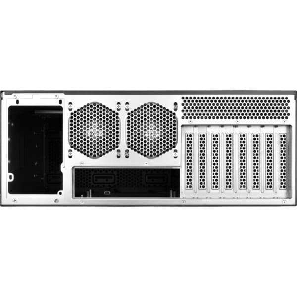SilverStone RM44 4U -rackskab, sort