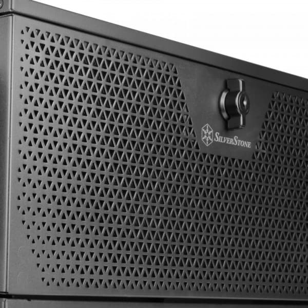 SilverStone RM44 4U -rackskab, sort