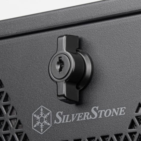 SilverStone RM44 4U -rackskab, sort