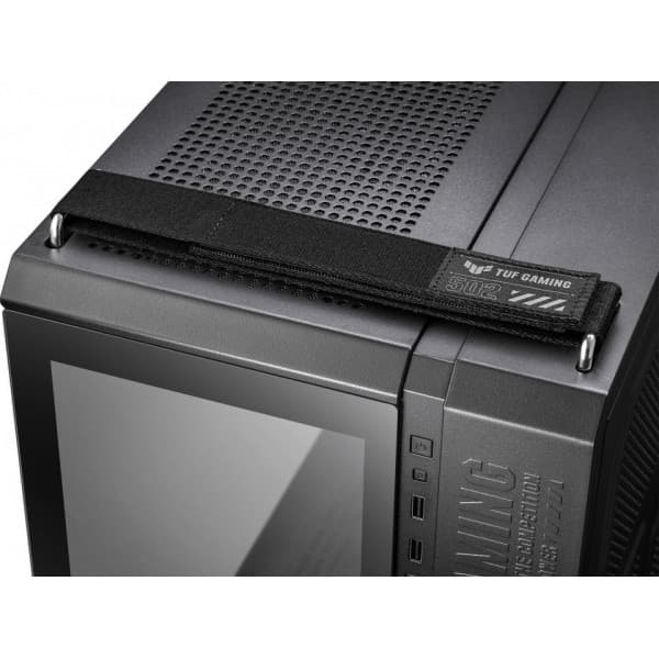 Asus TUF Gaming GT502 PLUS TG ARGB ATX-chassi med fönster, svart