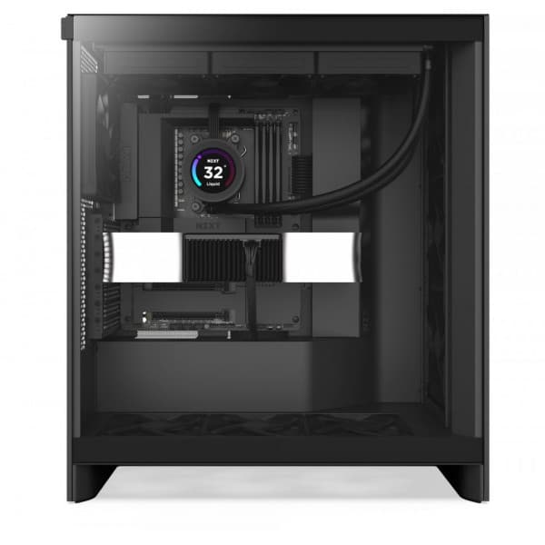 NZXT H7 Flow (2024) ATX-chassis med vindue, sort