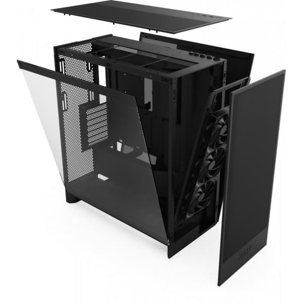 NZXT H7 Flow (2024) ATX-chassis med vindue, sort