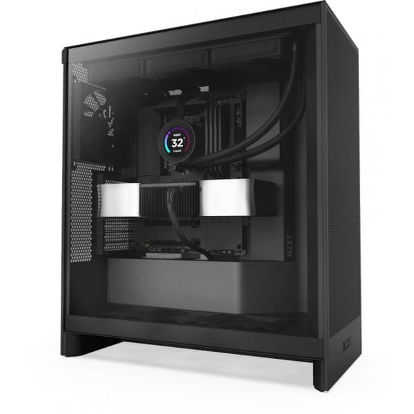 NZXT H7 Flow (2024) ATX-chassis med vindue, sort