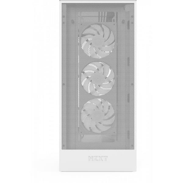 NZXT H7 Flow RGB (2024) ATX-chassis med vindue, hvid