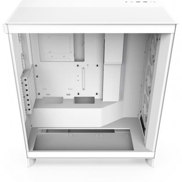 NZXT H7 Flow RGB (2024) ATX-chassis med vindue, hvid