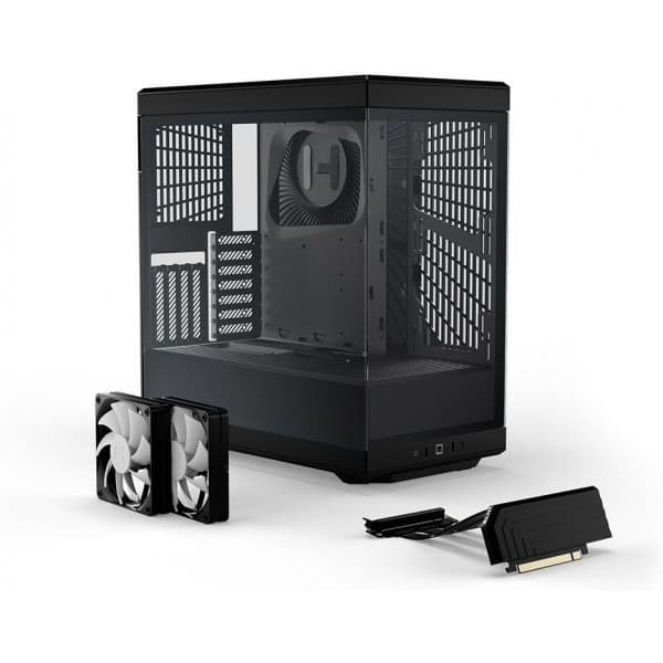 Hyte Y40 Black ATX-chassis med vindue, sort