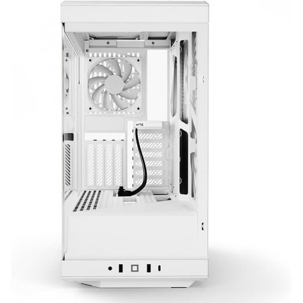 Hyte Y40 Snow White ATX-chassis med vindue, sort/hvid