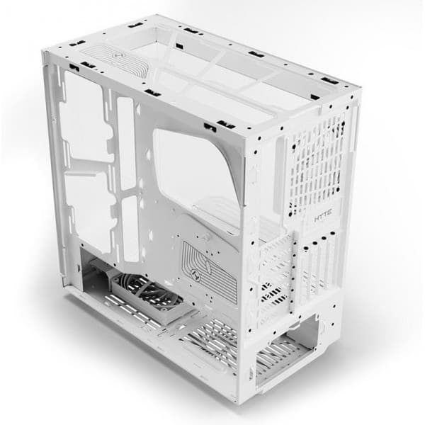 Hyte Y40 Snow White ATX-chassis med vindue, sort/hvid