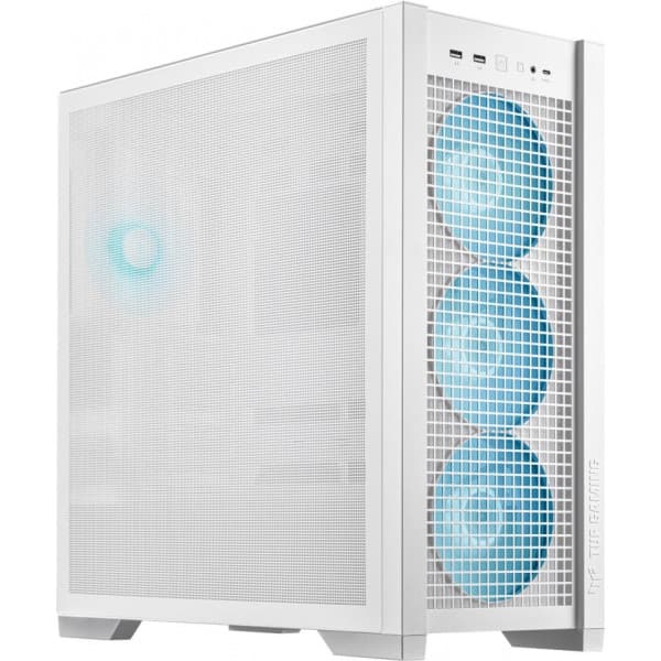 Asus TUF Gaming GT302 TG ARGB ATX-chassis med vindue, hvid