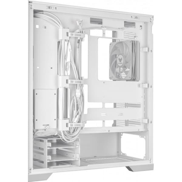 Asus TUF Gaming GT302 TG ARGB ATX-chassis med vindue, hvid
