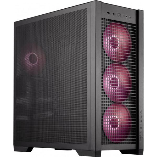 Asus TUF Gaming GT302 TG ARGB ATX-kabinet med vindue, sort